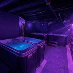 Four cold plunge tubs at MindFuel Method in Pittsburgh's Strip District