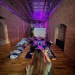 breathwork instructor leading class MindFuel Method Pittsburgh Strip District