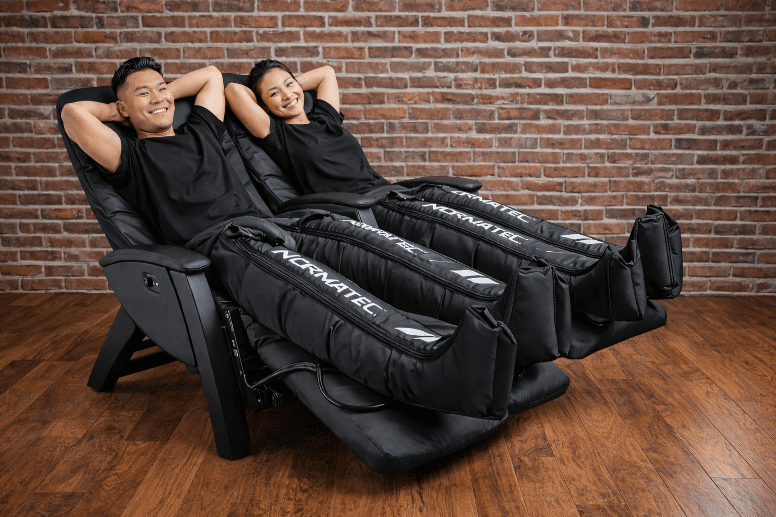 Compression therapy boots at MindFuel Method Recovery Lounge